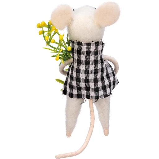 Sam Gingham Mouse Critter Ornament