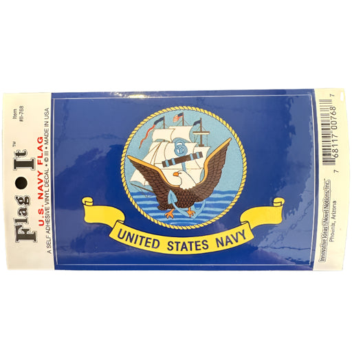 US Navy Flag Decal - Made in USA