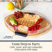 Flip, Serve & Store Football Charcuterie Board with Lid