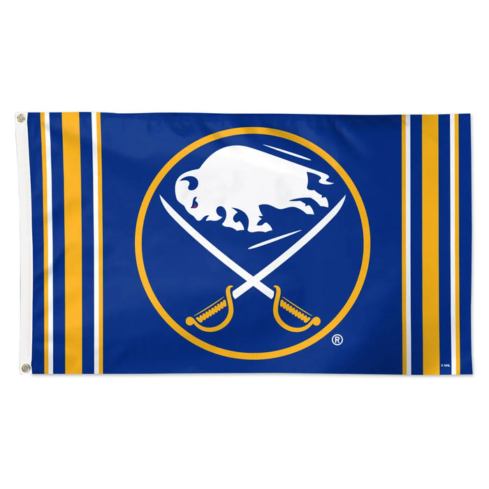 3x5' Buffalo Sabres Blue Vertical Stripes Polyester Flag