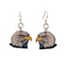 Vibrant Eagle Wood Earrings