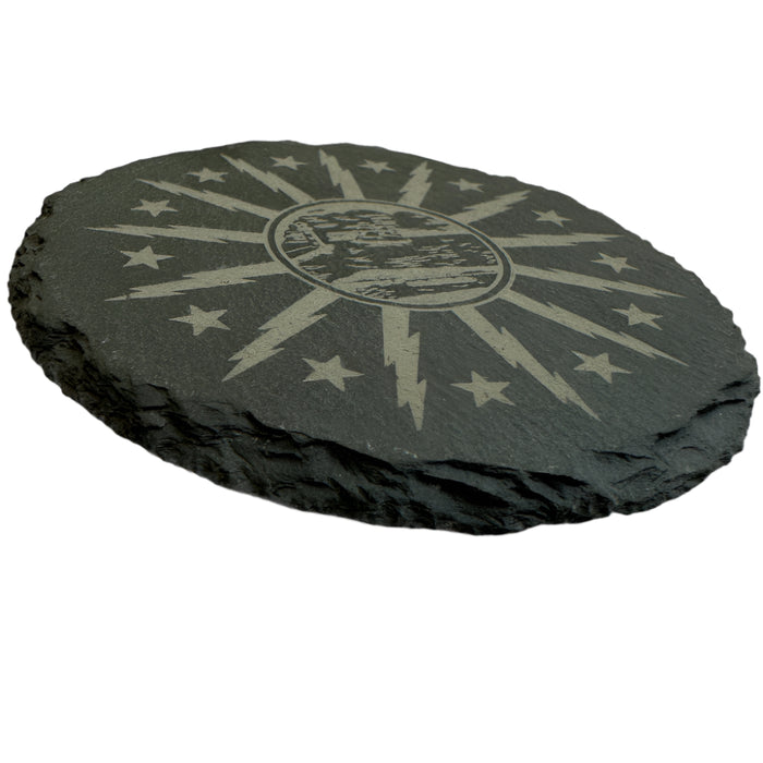 City of Buffalo Seal Round Slate Coaster