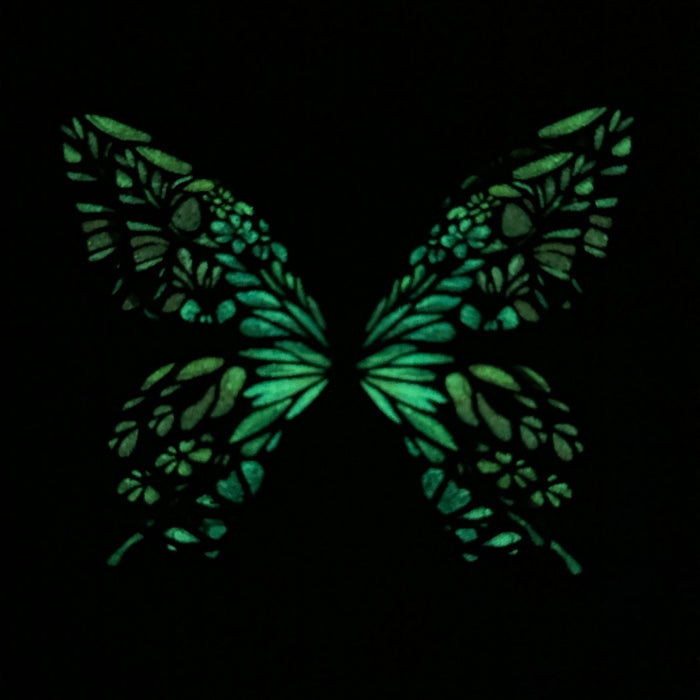 Floral Swallowtail Glow in the Dark Paper Butterfly Magnet