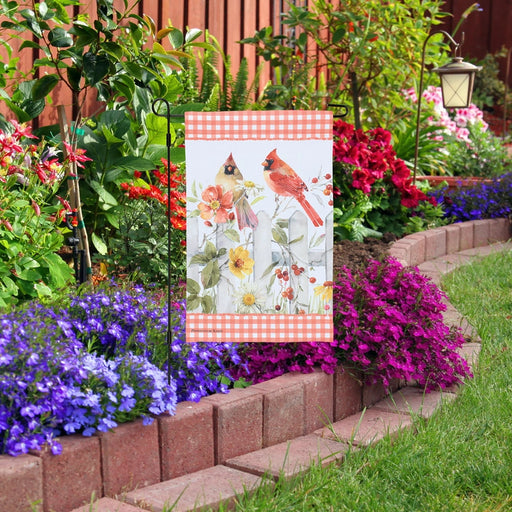Everyday Cardinals Watercolor Garden Flag
