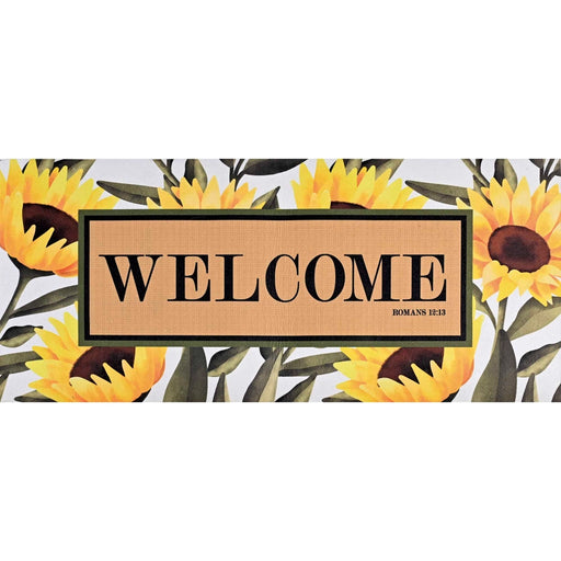 Sunflowers Romans 12:13 Mini Switch Doormat Insert