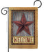Welcome Country Barn Star Garden Flag