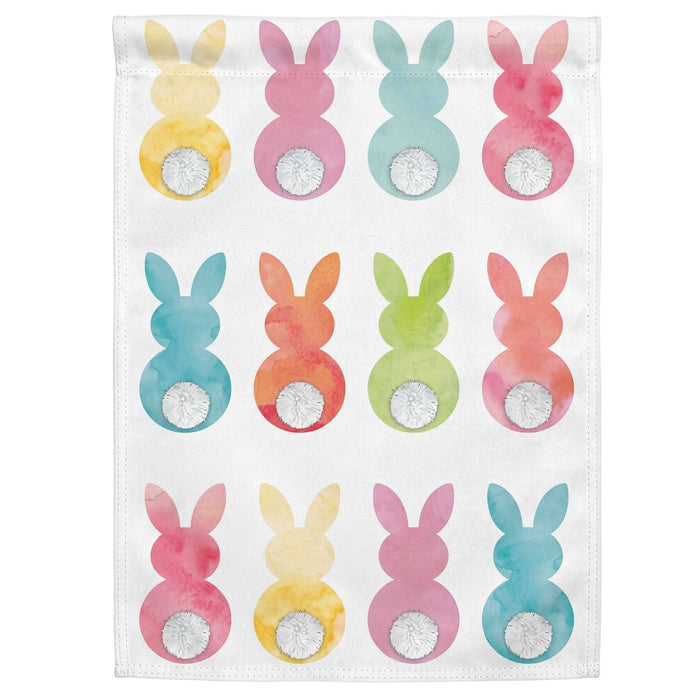 Cotton Tail Bunnies Garden Flag