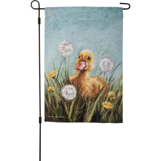 Dandelion Duckling Garden Flag