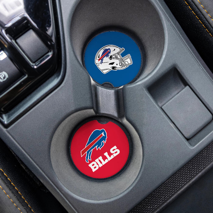 Buffalo Bills Helmet Ceramic Car Coaster Set - 2 Pack