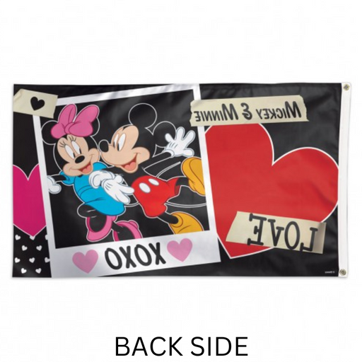 3x5' Mickey & Minnie XOXO Polyester Flag