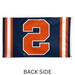 3x5' Syracuse Orange Vertical Stripes Polyester Flag