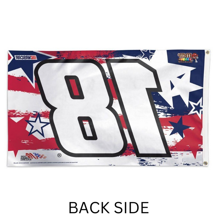 3x5' NASCAR Kyle Busch Patriot Polyester Flag