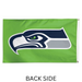 3x5' Seattle Seahawks Green Polyester Flag