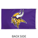 3x5' Minnesota Vikings Purple Polyester Flag