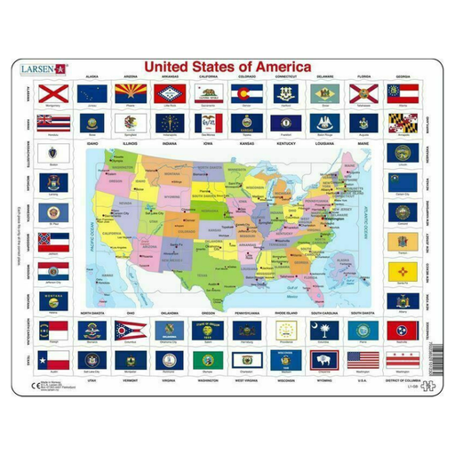 USA State Flags 70 Piece Jigsaw Puzzle