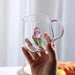 Rose Shaped Glass Cup