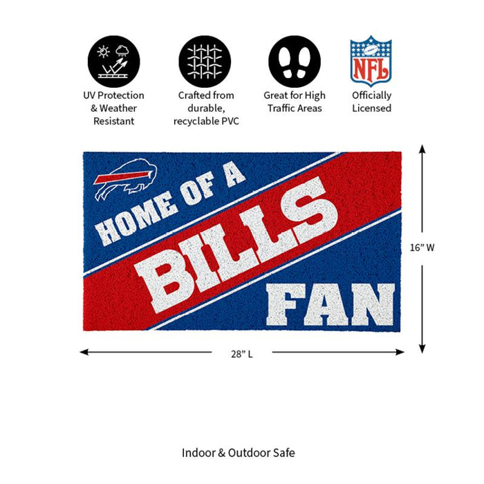 Buffalo Bills Home of a Fan Coir Doormat