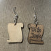 We the People Wood Earrings
