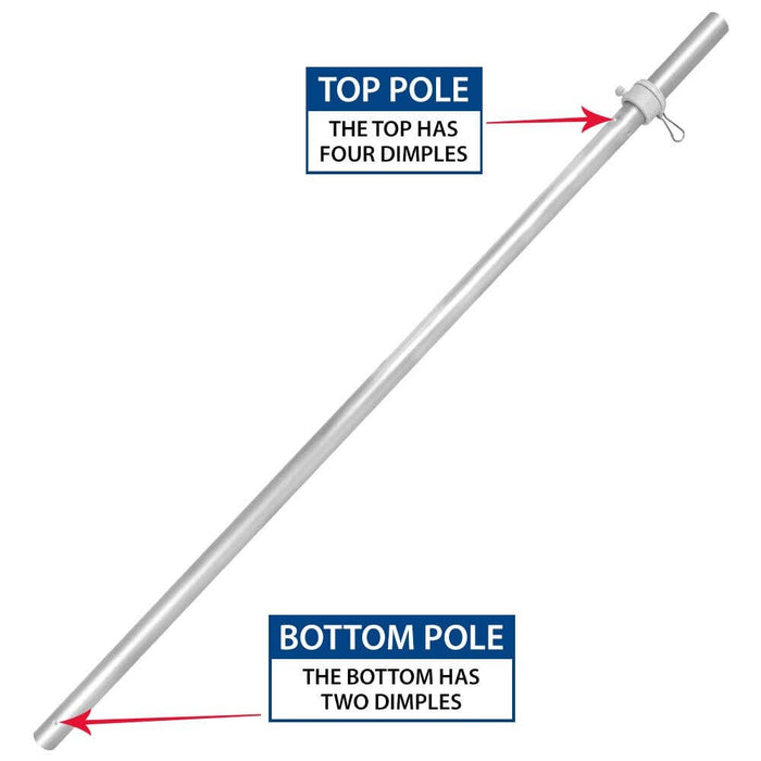 11.5' Open Red and Yellow Feather Flag & Pole Kit