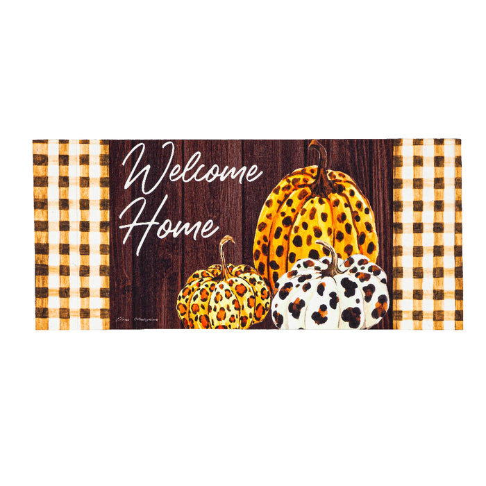 Boho Brown Pumpkins Sassafras Mini Switch Doormat Insert