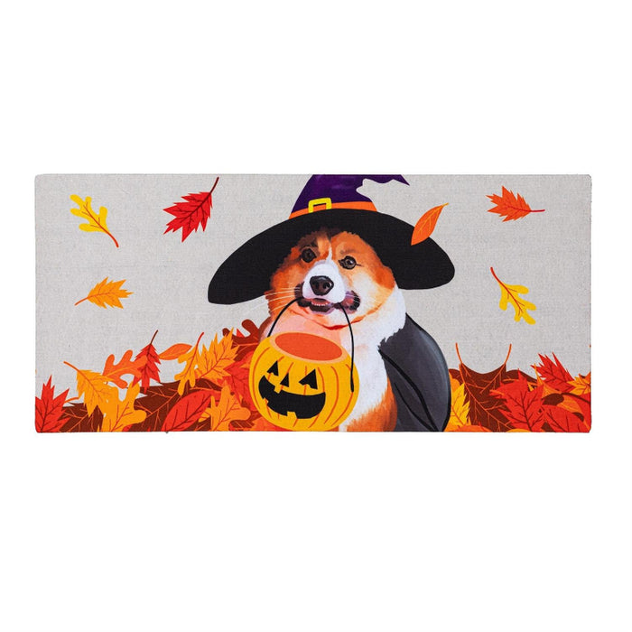 Corgi Fall Sassafras Mini Switch Doormat Insert