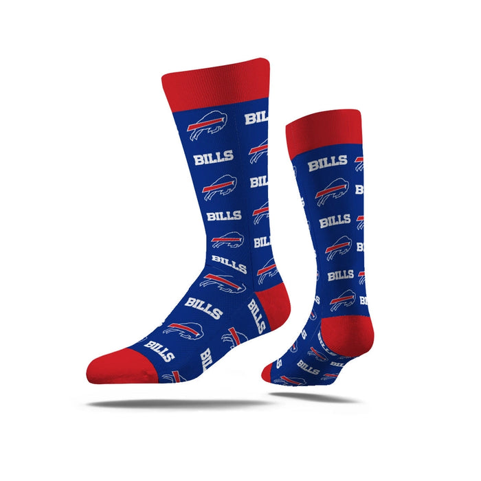 Buffalo Bills Step & Repeat Business Knit Crew Socks