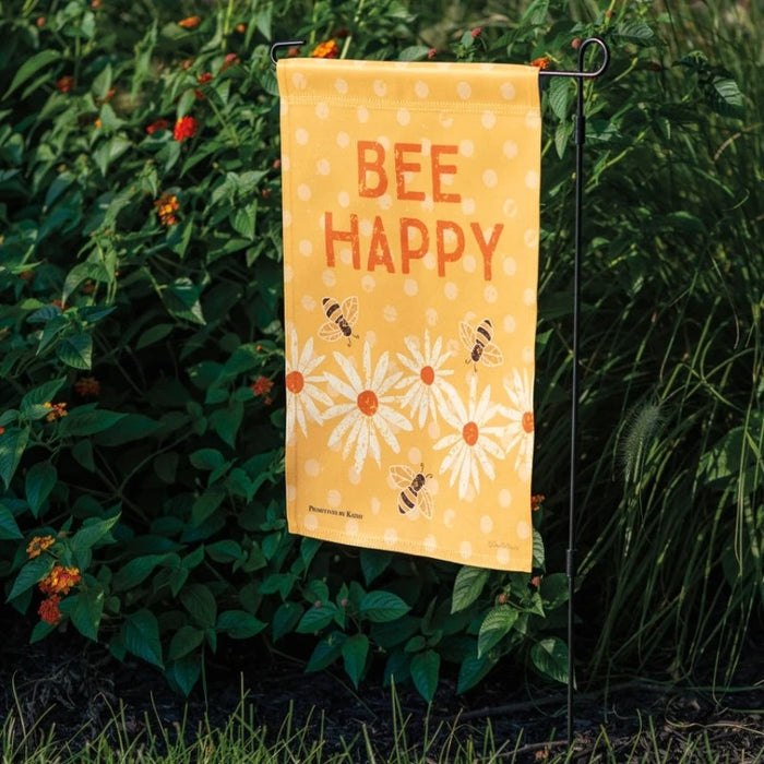 Bee Happy Garden Flag