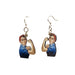 Rosie the Riveter Wood Earrings