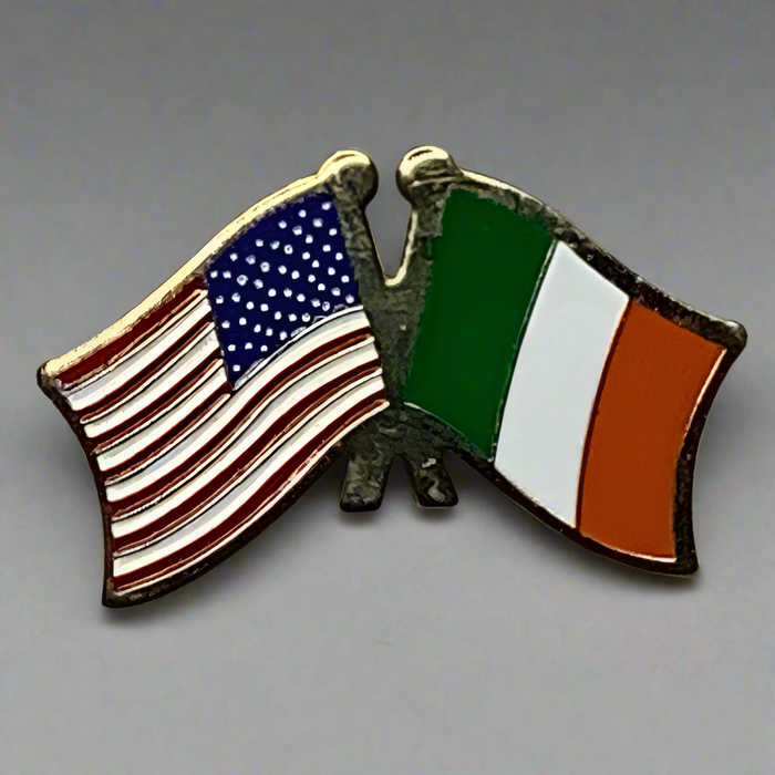 Ireland/USA Dual Flags Lapel Pin 2025