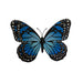 Blue Monarch Glow in the Dark Paper Butterfly Magnet