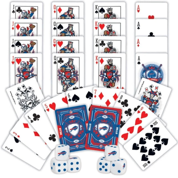 Buffalo Bills 2 Pack Playing Cards & Dice Set