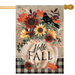 Pumpkin & Crow Banner Flag