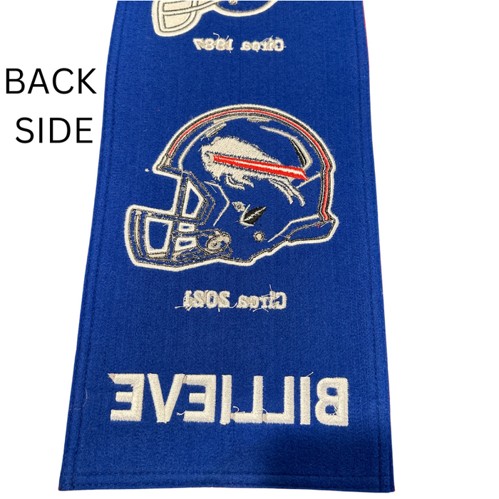 Buffalo Bills Helmet Evolution Wool Banner