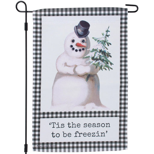 Tis the Season to be Freezin' Garden Flag