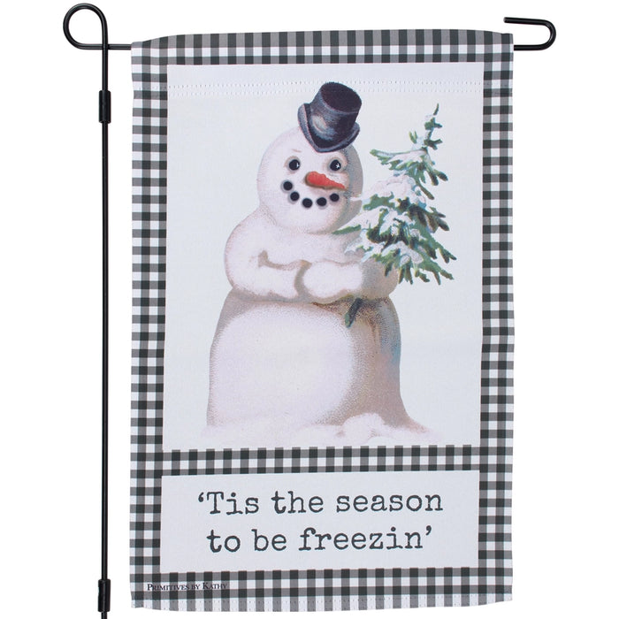 Tis the Season to be Freezin' Garden Flag
