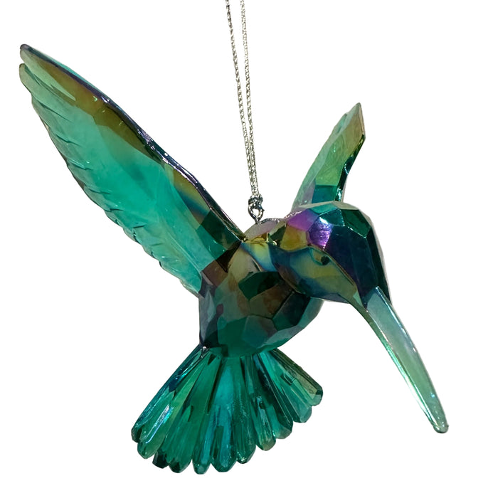 Iridescent Hummingbird Acrylic Ornament - Assorted Styles