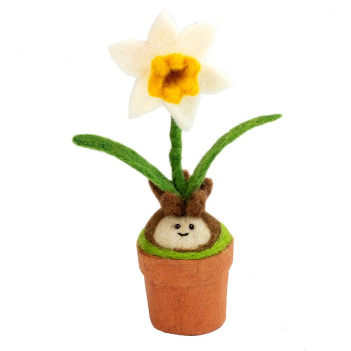 Daffodil Blossom Potted Wool Plant