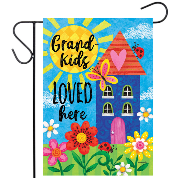 Grandkids Loved Here Garden Flag