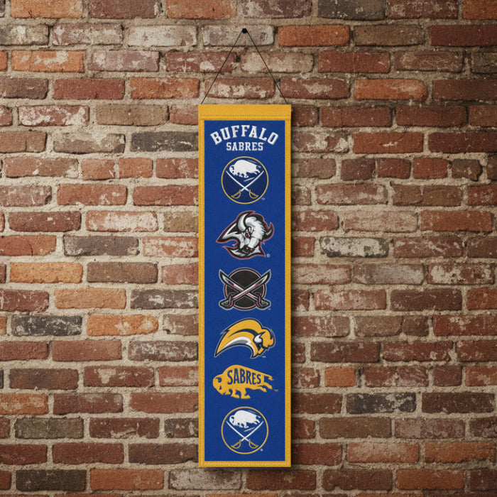 Buffalo Sabres Logo Evolution Wool Banner