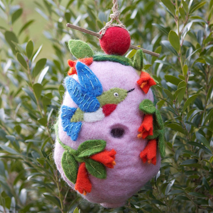 Hummingbird Felt Birdhouse