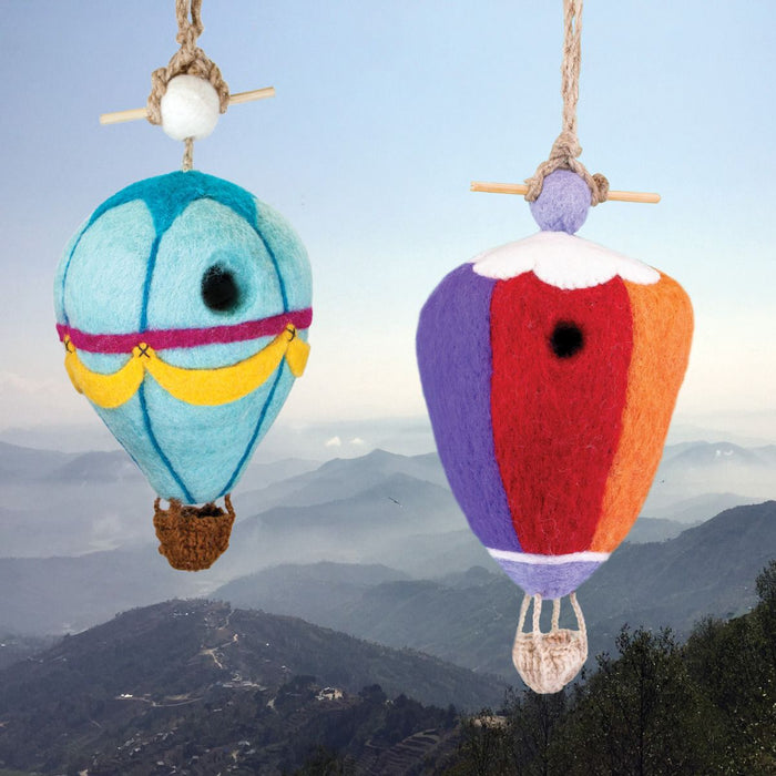 Hot Air Balloon Felt Birdhouse