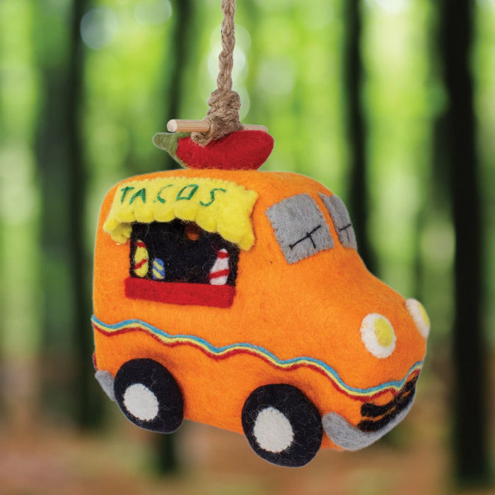 Taco Truck Felt Birdhouse