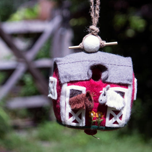 Country Stable Felt Birdhouse