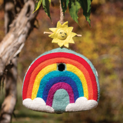 Rainbow Felt Birdhouse