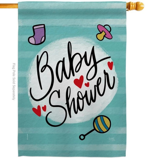 Baby Shower Banner Flag