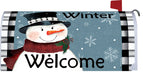 Black & White Snowman Mailbox Cover