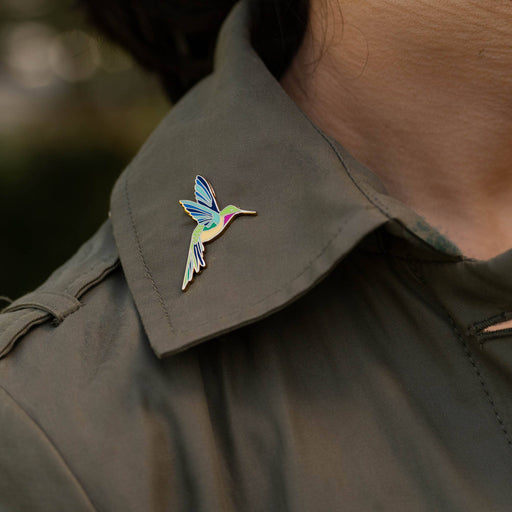 Hummingbird Enamel Lapel Pin