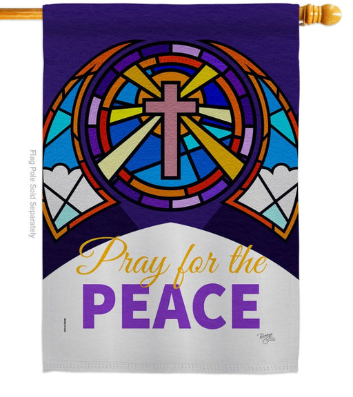 Pray for the Peace Banner Flag