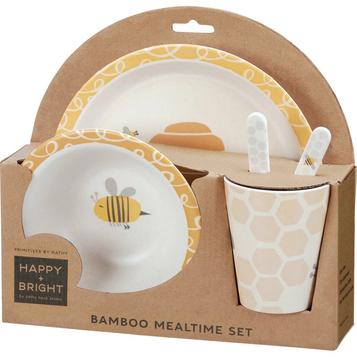 Bee Skep Child Size Bamboo Meal Set