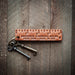 Pocket Ruler Leather Keychain - Made in USA